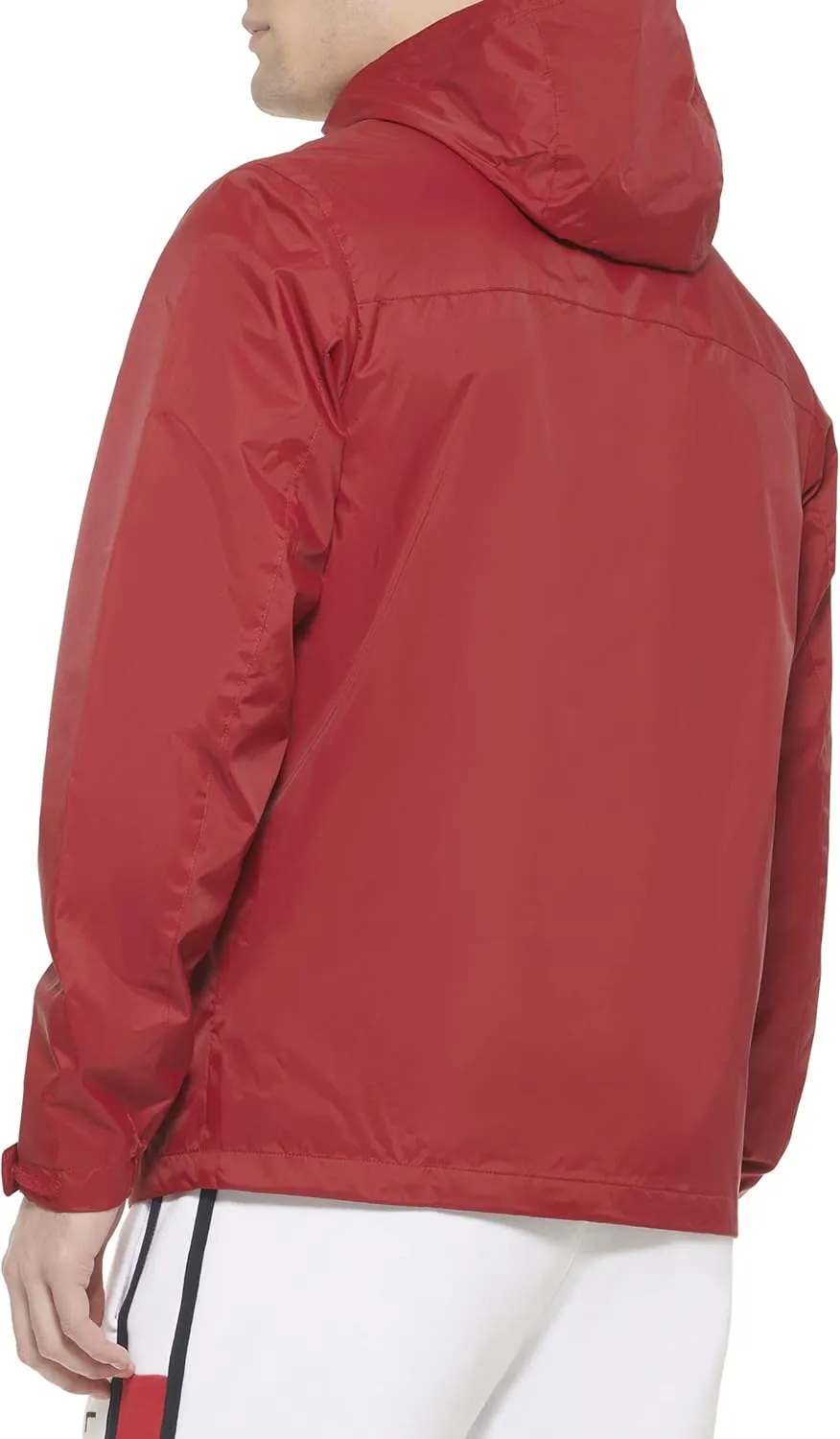 Tommy Hilfiger Men's Lightweight Breathable Waterproof Hooded Rain Jacket