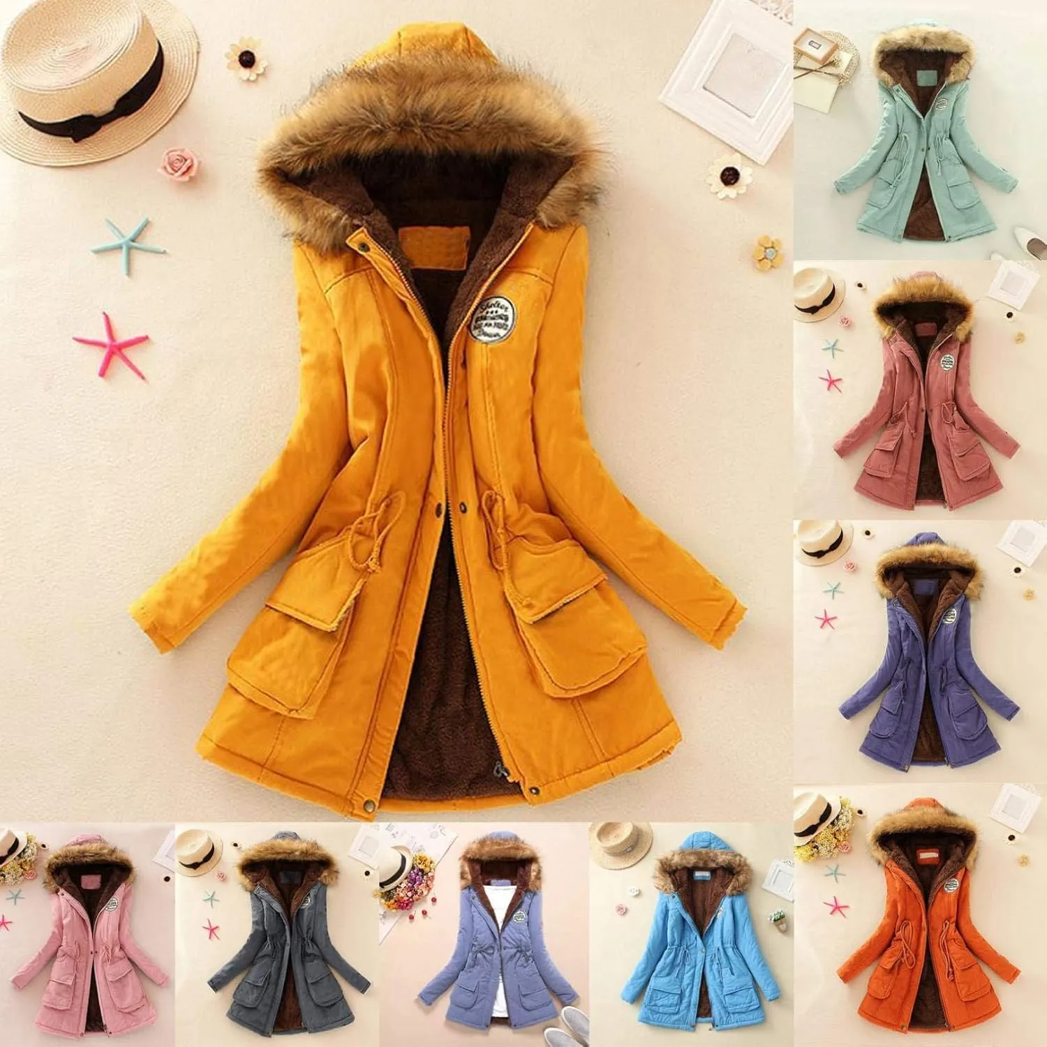 Top Winter Coat Womens Warm Sweater Hooded Jacket Slim Outwear Comfy Coats Long Cardigan Comfy Overwear