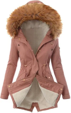 Top Winter Coat Womens Warm Sweater Hooded Jacket Slim Outwear Comfy Coats Long Cardigan Comfy Overwear
