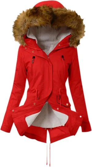 Top Winter Coat Womens Warm Sweater Hooded Jacket Slim Outwear Comfy Coats Long Cardigan Comfy Overwear
