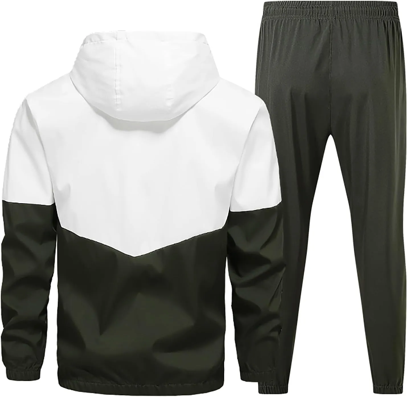 Tracksuit Men 2 Piece Set Full Zip Hoodie & Jogger Sweatpants Set Fashion Athletic Sweat Suits with Pockets