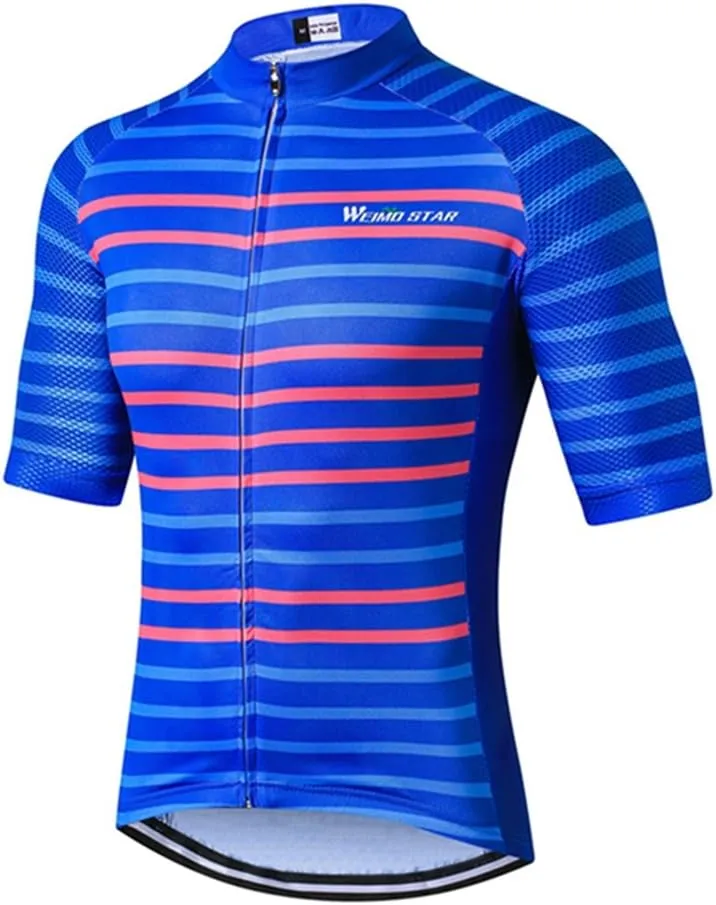 Weimostar Men's Cycling Jersey Biking Shirts with Pockets Breathable