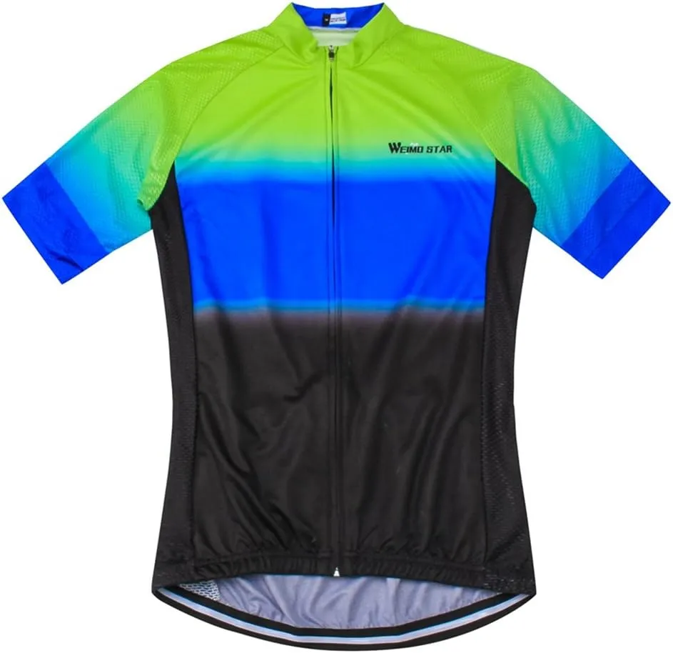Weimostar Men's Cycling Jersey Biking Shirts with Pockets Breathable
