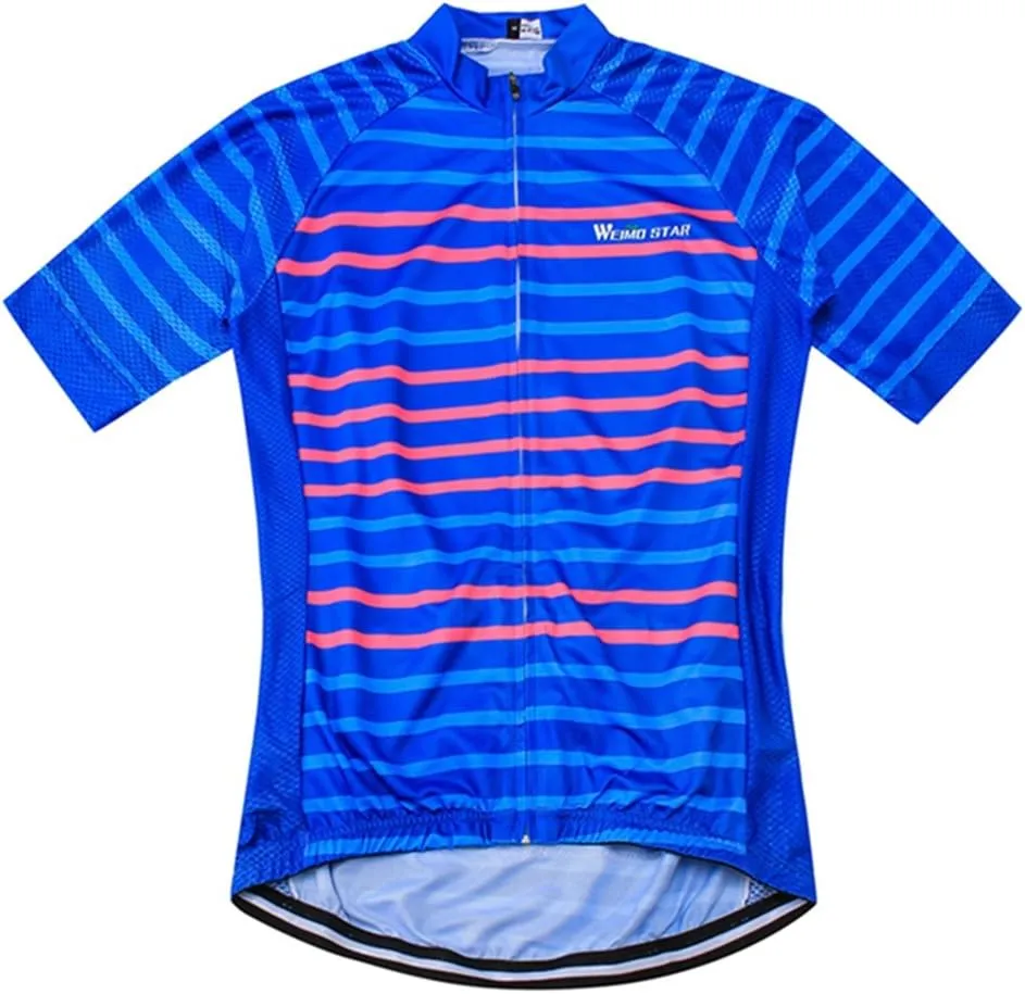 Weimostar Men's Cycling Jersey Biking Shirts with Pockets Breathable
