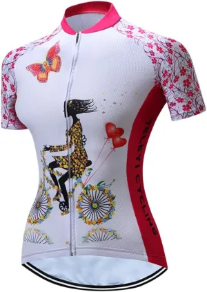 Weimostar Women's Cycling Jersey Short Sleeve Breathable