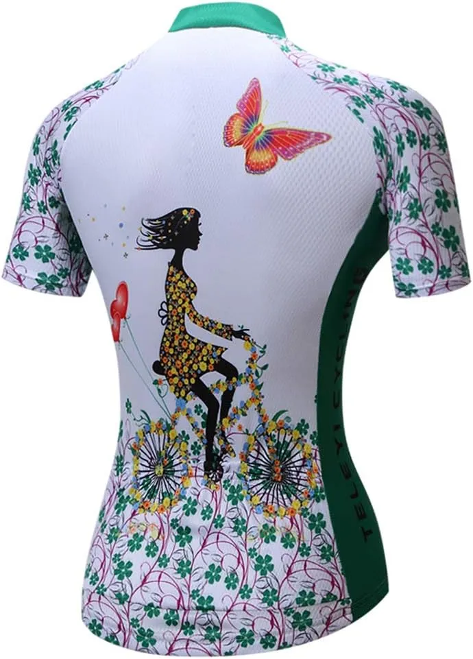 Weimostar Women's Cycling Jersey Short Sleeve Breathable
