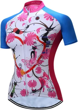 Weimostar Women's Cycling Jersey Short Sleeve Breathable