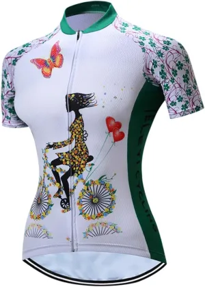 Weimostar Women's Cycling Jersey Short Sleeve Breathable