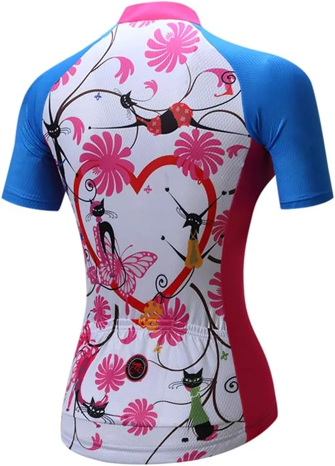 Weimostar Women's Cycling Jersey Short Sleeve Breathable