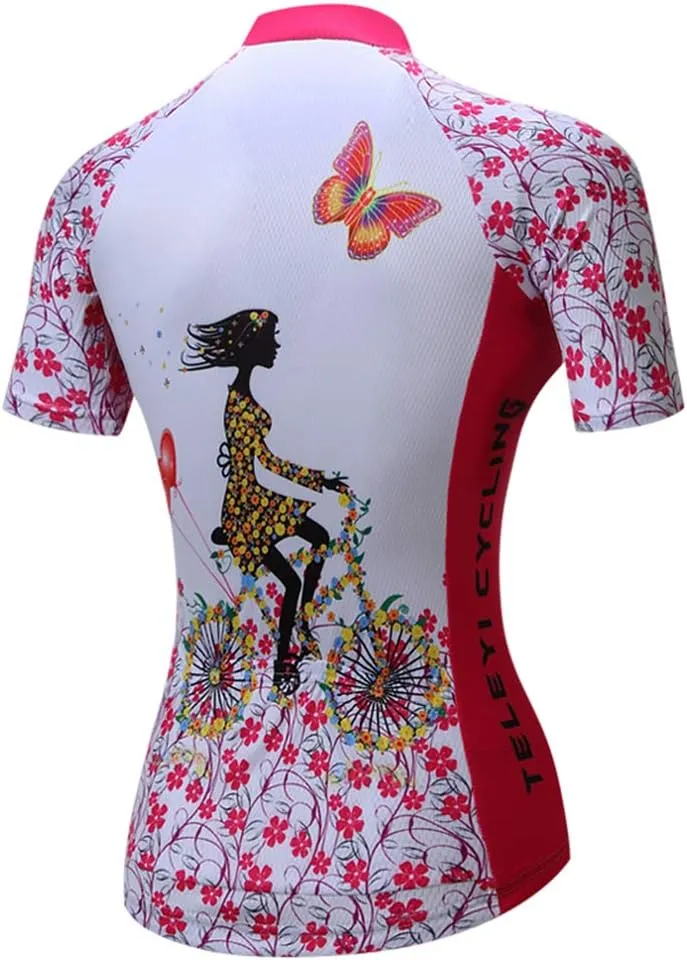 Weimostar Women's Cycling Jersey Short Sleeve Breathable