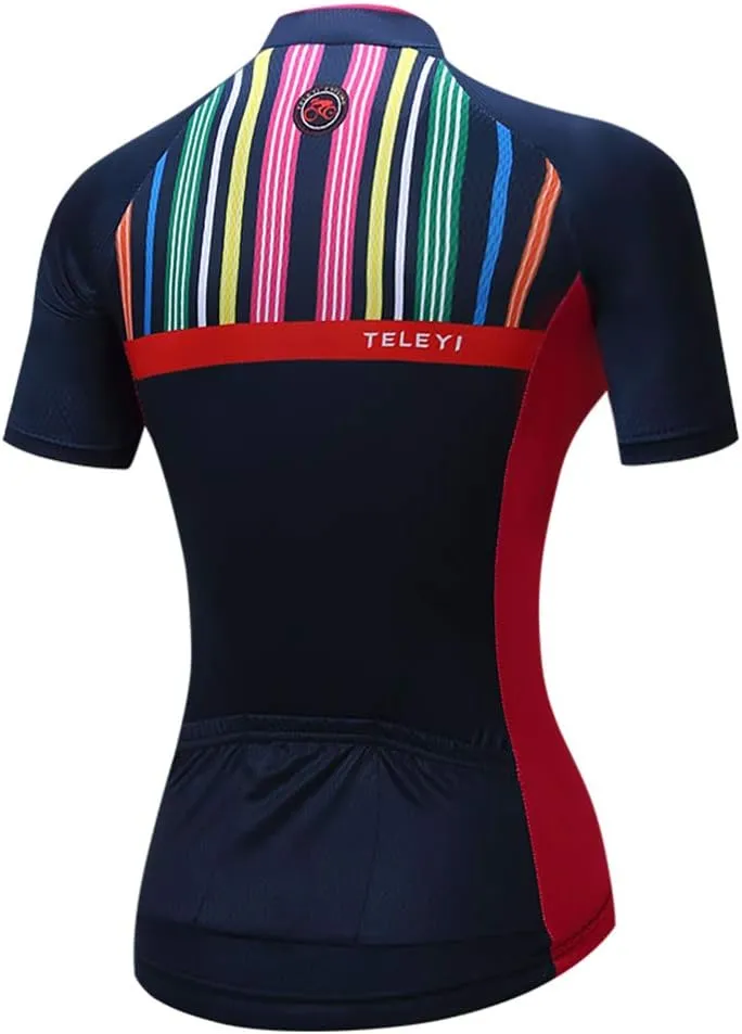 Weimostar Women's Cycling Jersey Short Sleeve Breathable