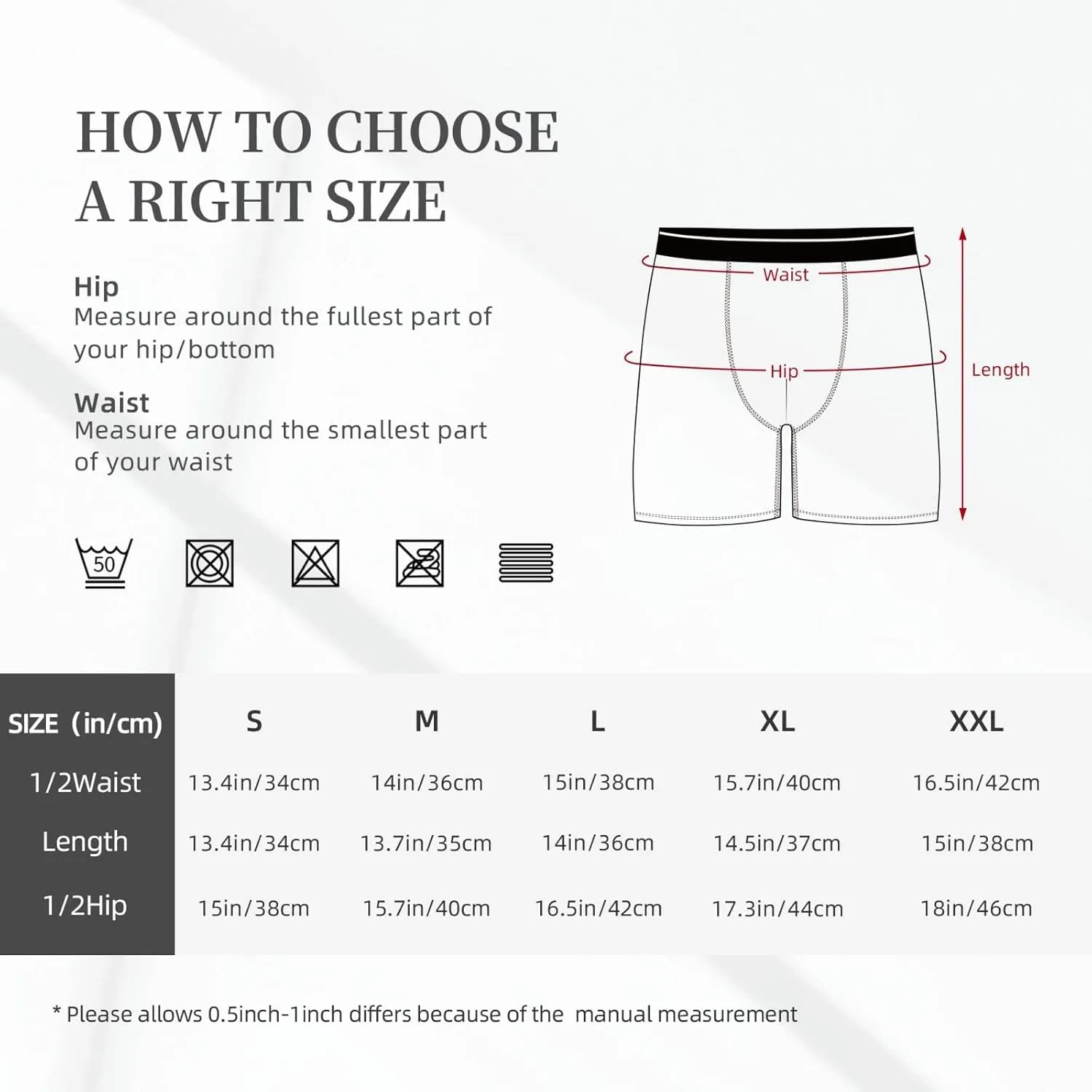 Wisteria Flower Mens Extended Underwear Length Boxer Briefs Comfort Breathable Underwear For Men