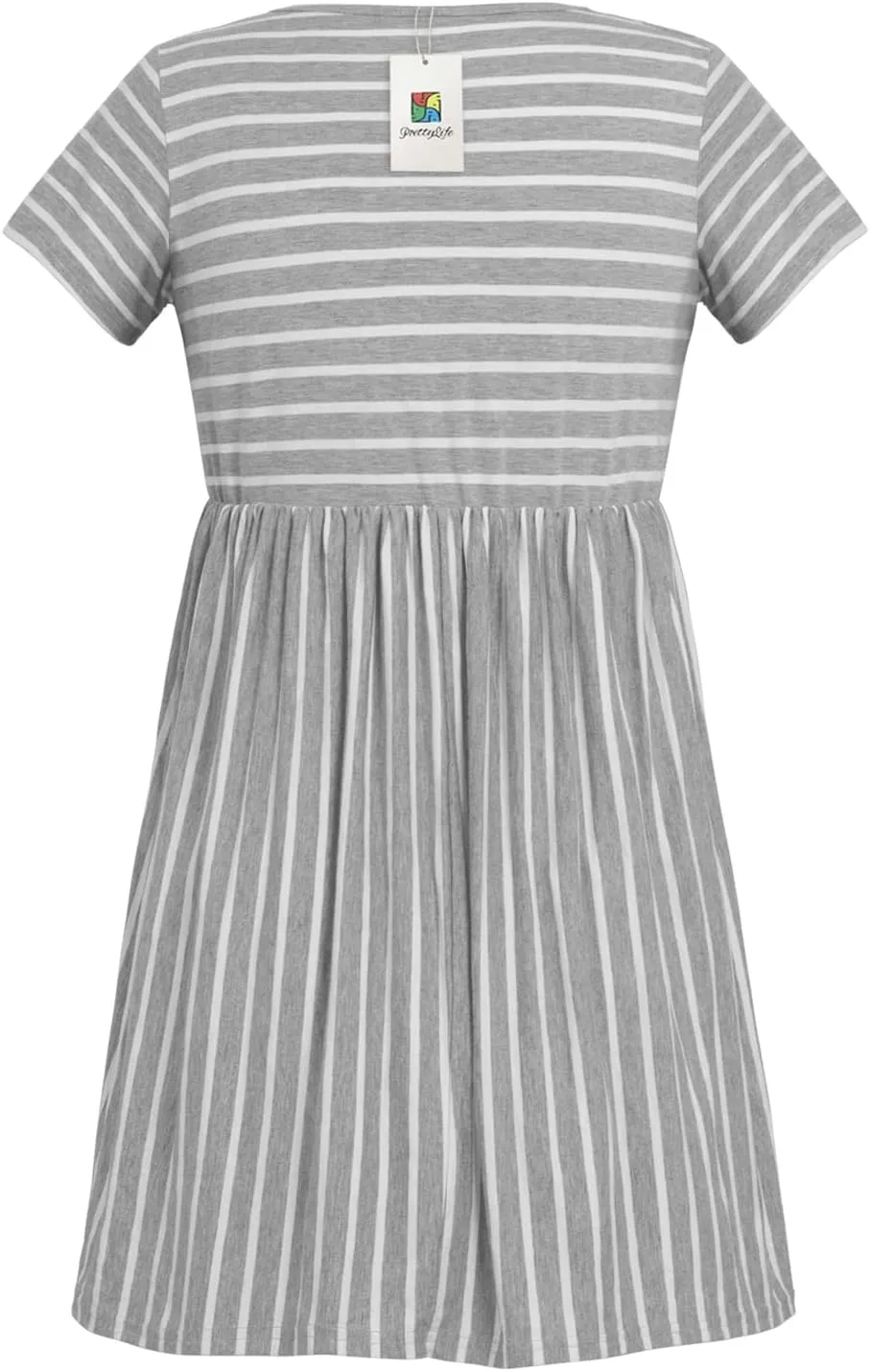 Womens Flattering Maternity Tops Comfy Short Sleeve Pleated Pregnancy Shirt