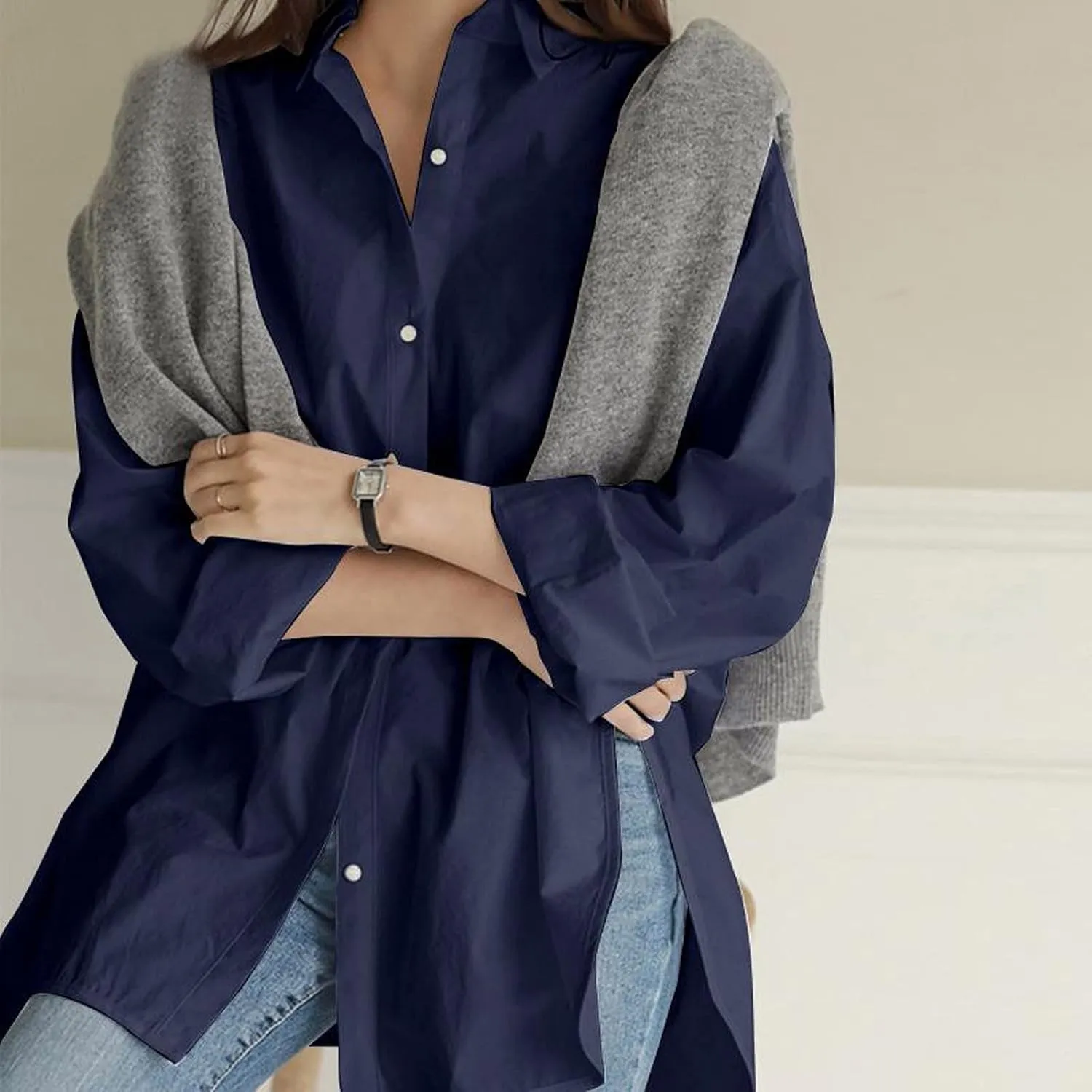 Women's Linen Shirts 2024 Linen Short Sleeved Shirt White Shirt Women Shirts for Women White Dress Shirt Shirts for