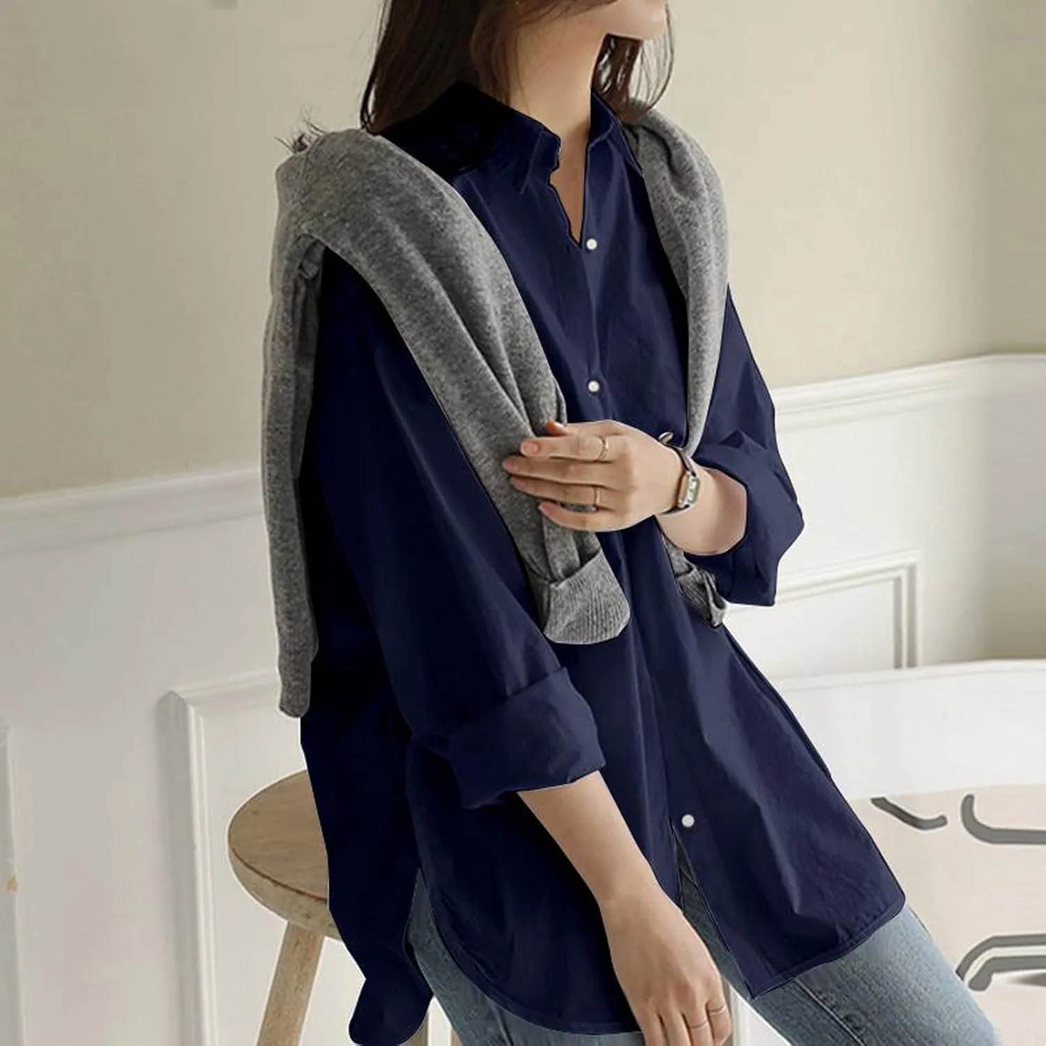 Women's Linen Shirts 2024 Linen Short Sleeved Shirt White Shirt Women Shirts for Women White Dress Shirt Shirts for