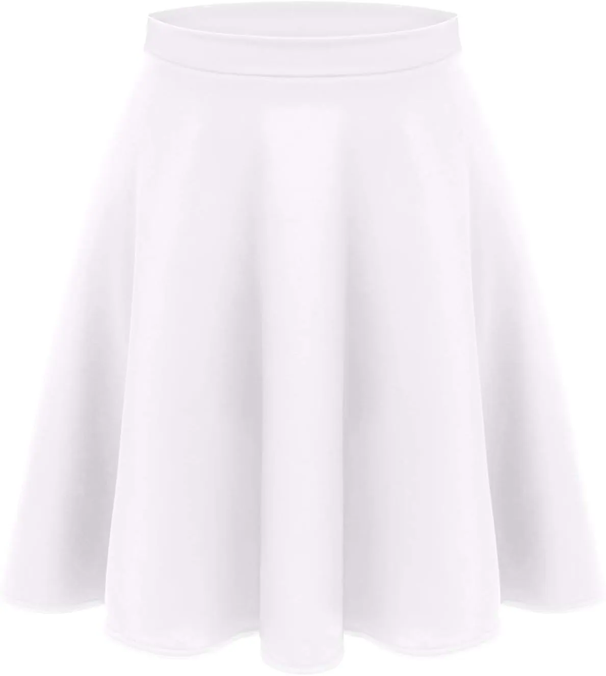 Women's Midi Skirt Flared Stretch Skirt for Women Reg & Plus Size. Casual A line, Basic Everyday Wear, Formal Office