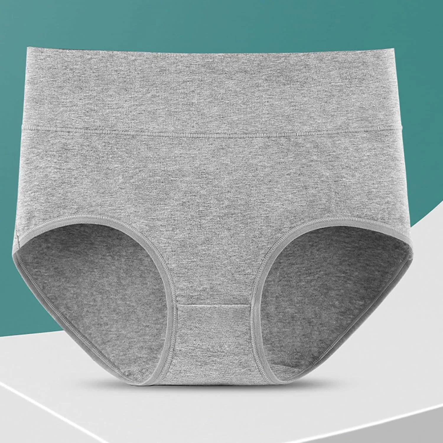 Womens Underwear High Waist Stretchy Pure Cotton Underwear Breathable Full Coverage Sleep Panties