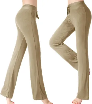 Workout Pants Plus Size Women Straight Leg Yoga Pants Stretchy Trousers High Waisted Casual Pants Fitted Soft Pants