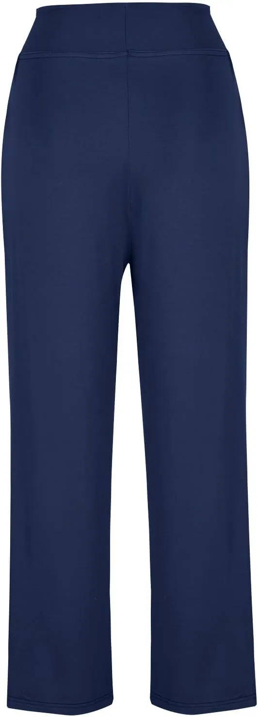 Workout Pants Plus Size Women Straight Leg Yoga Pants Stretchy Trousers High Waisted Casual Pants Fitted Soft Pants