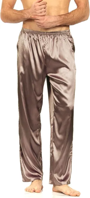 YIMANIE Men's Silk Pajama Pant Comfy Soft Lounge Sleep Pants