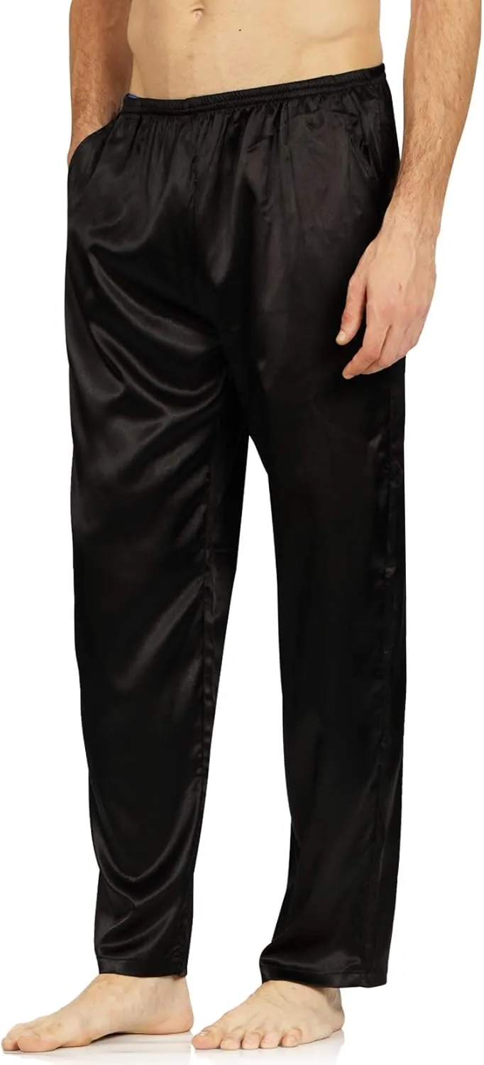 YIMANIE Men's Silk Pajama Pant Comfy Soft Lounge Sleep Pants
