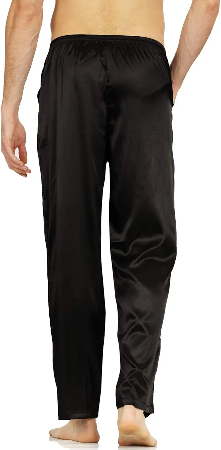 YIMANIE Men's Silk Pajama Pant Comfy Soft Lounge Sleep Pants