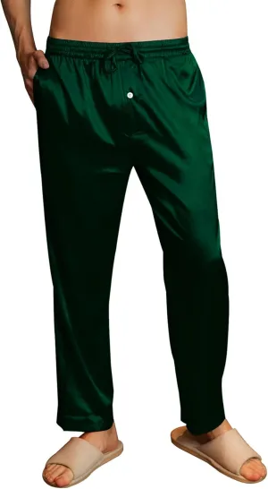 YIMANIE Men's Silk Pajama Pant Comfy Soft Lounge Sleep Pants